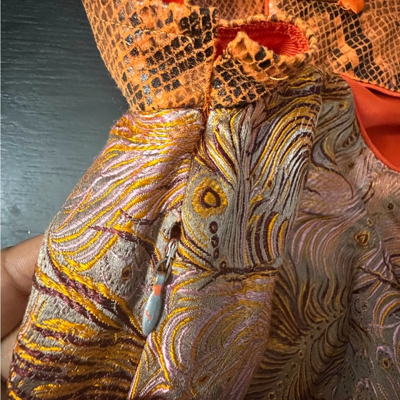 Kim Shui Brocade Mandarin Collar Mini DressStyle: Cheongsam-inspired mini dres - Picture 6 of 16